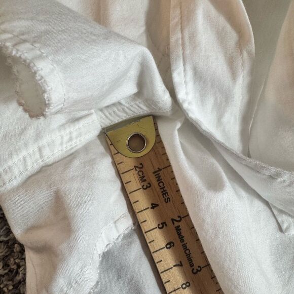 Rag & Bone Romper Womens Size 2 Surplus Cotton Surplus Belted white embroidered - Picture 8 of 15